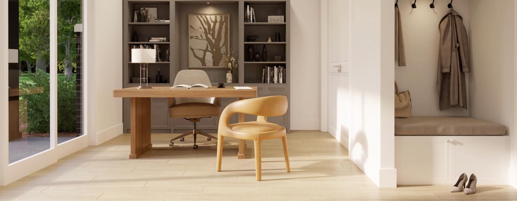 a study with natural lighting